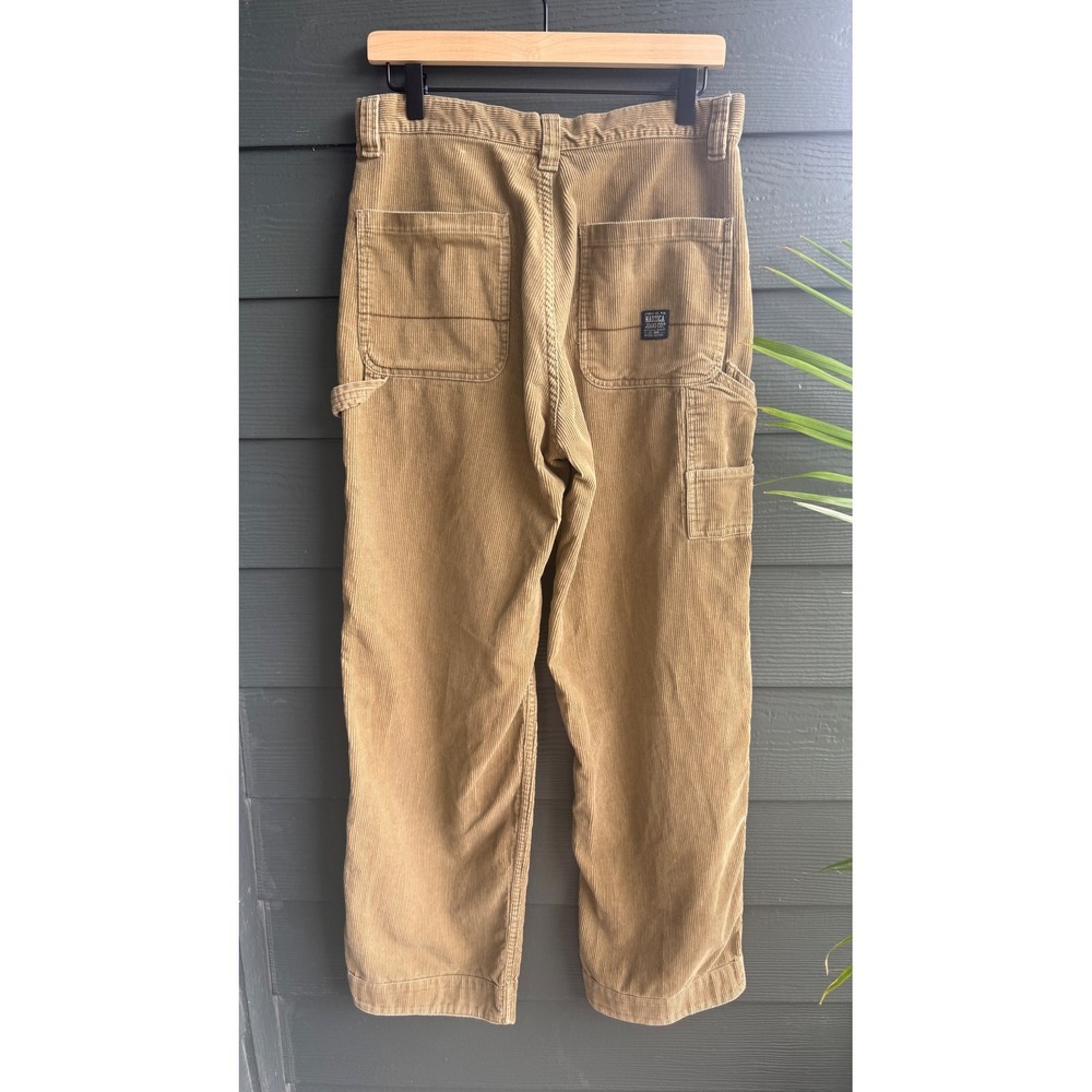 Nautica Jeans Co Corduroy Carpenter Pants Tan Baggy Fit 30x32 Cotton - Picture 3 of 11